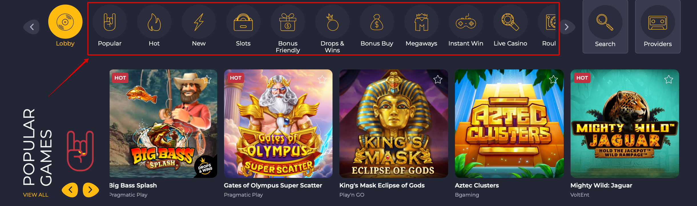 Rolling Slots Casino Spiele